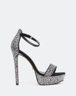 Women L'INTERVALLE Rinna, Black Suede/Suède Noir