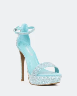 Women L'INTERVALLE Rinna, Turquoise Suede/Suède Tur.