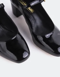 Women L'INTERVALLE Rosalba Black Patent