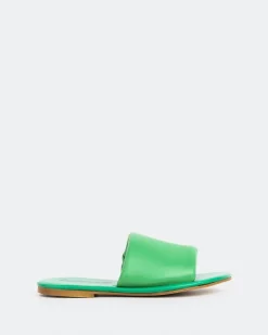 Women L'INTERVALLE Rum Green Leather