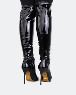 Women L'INTERVALLE Sahar Black Patent