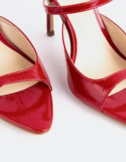 Women L'INTERVALLE Scilla Red Naplack