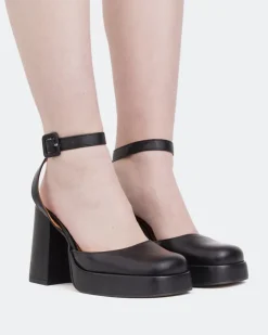 Women L'INTERVALLE Serre Black Leather