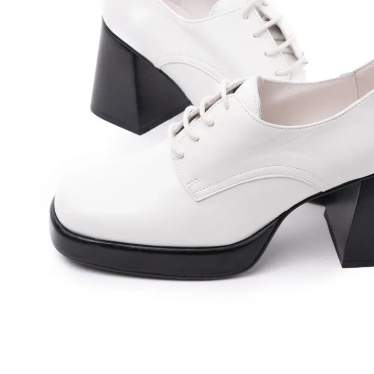 Women L'INTERVALLE Sevres White Leather