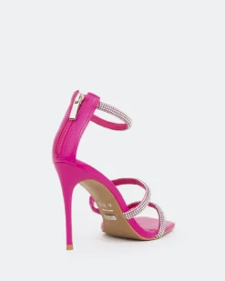 Women L'INTERVALLE Shamari, Fucshia Leather/Cuir Fucshia