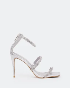 Women L'INTERVALLE Shamari, Silver Leather/Cuir Argenté