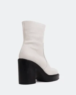 Women L'INTERVALLE Shivers Off White Leather