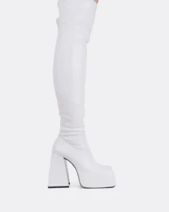 Women L'INTERVALLE Sonny White Patent Stretch