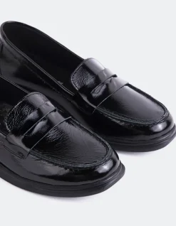Women L'INTERVALLE Sperry Black Patent
