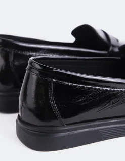 Women L'INTERVALLE Sperry Black Patent
