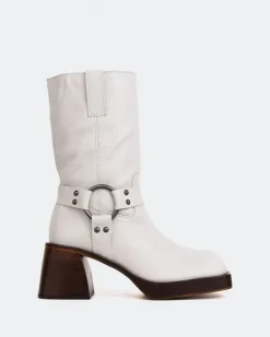 Women L'INTERVALLE Stade Off White Leather