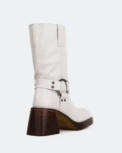 Women L'INTERVALLE Stade Off White Leather