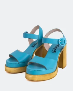 Women L'INTERVALLE Starburst Blue Leather