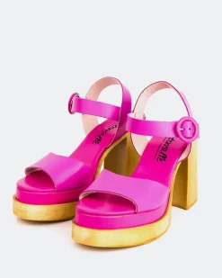 Women L'INTERVALLE Starburst Fuchsia Leather