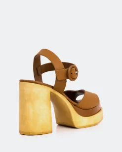 Women L'INTERVALLE Starburst Tan Leather