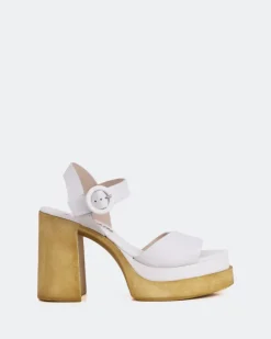 Women L'INTERVALLE Starburst White Leather