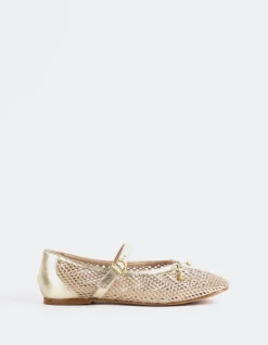 Women L'INTERVALLE Starflower Gold Leather