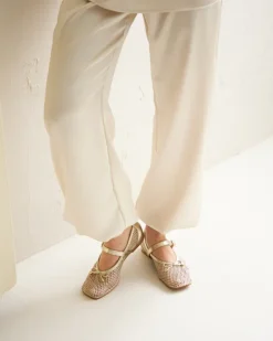Women L'INTERVALLE Starflower Gold Leather