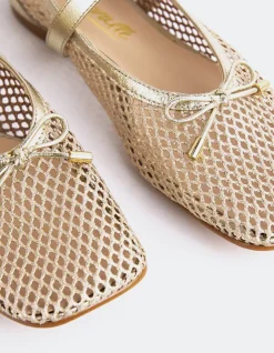 Women L'INTERVALLE Starflower Gold Leather