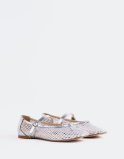 Women L'INTERVALLE Starflower Silver Leather