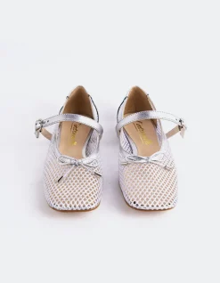 Women L'INTERVALLE Starflower Silver Leather