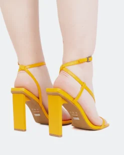 Women L'INTERVALLE Swing Orange Leather