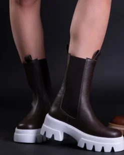 Women L'INTERVALLE Tacoma Brown Leather