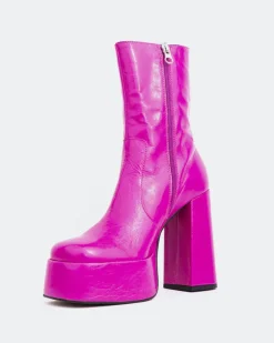 Women L'INTERVALLE Tate Fuchsia Leather