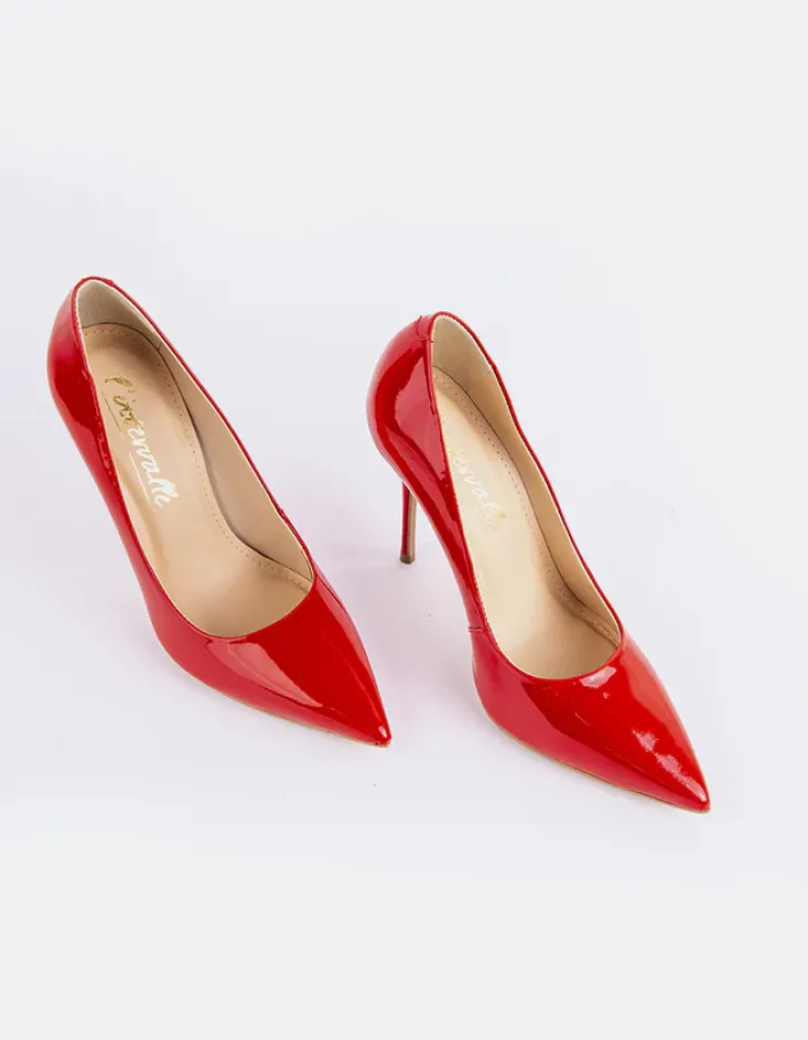 Women L'INTERVALLE Teeva Red Patent