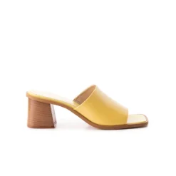 Women L'INTERVALLE Temple Yellow Leather