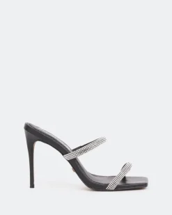 Women L'INTERVALLE Tinsley, Black Leather/Cuir Noir