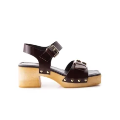 Women L'INTERVALLE Tiril Chestnut Leather