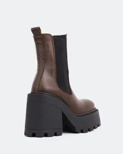Women L'INTERVALLE Tomy Brown Leather