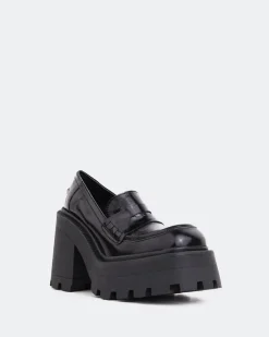 Women L'INTERVALLE Tonya Black Shiny Leather