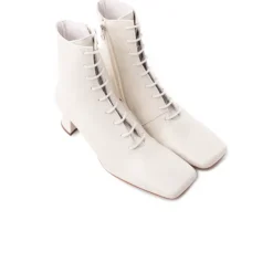 Women L'INTERVALLE Trafalgar Off White Leather