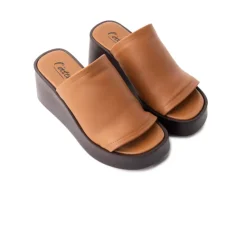 Women L'INTERVALLE Tresor Tan Leather
