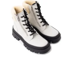 Women L'INTERVALLE Trieste Off White Leather