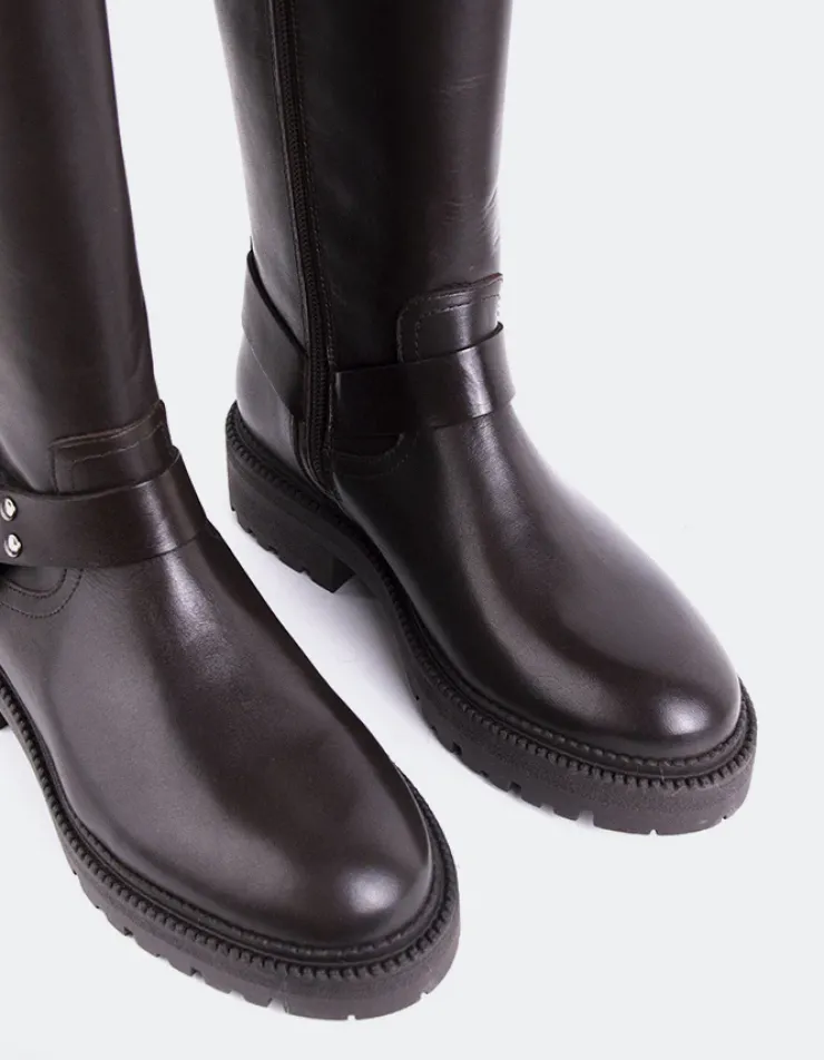 Women L'INTERVALLE Turvol Brown Leather