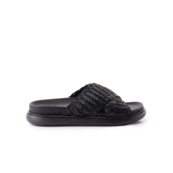 Women L'INTERVALLE Tuva Black Raffia