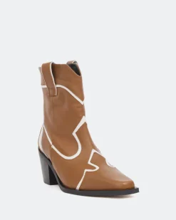 Women L'INTERVALLE Ukamu Tan Leather/Cuir Ocre