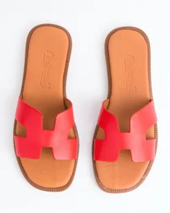 Women L'INTERVALLE Valmy Red Leather