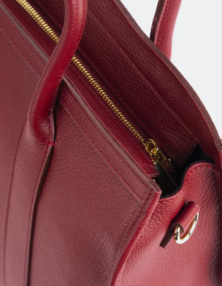 L'INTERVALLE Veena Burgundy Leather