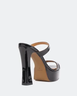 Women L'INTERVALLE Vibes Black Patent/Verni Noir