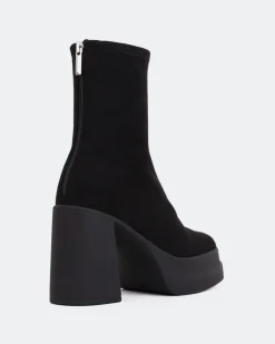 Women L'INTERVALLE Voltera Black Suede Stretch
