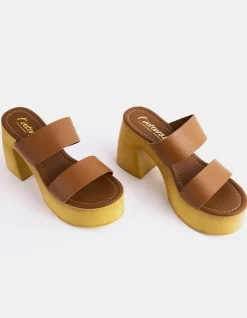 Women L'INTERVALLE Vyronas Tan Leather