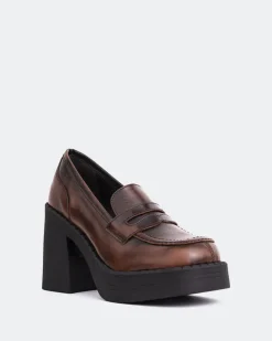 Women L'INTERVALLE Weezer Chestnut Leather