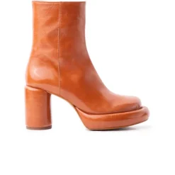 Women L'INTERVALLE Weston Burnt Orange Leather