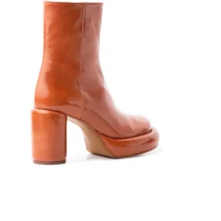 Women L'INTERVALLE Weston Burnt Orange Leather