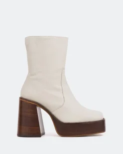 Women L'INTERVALLE Wicked Off White Leather