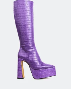 Women L'INTERVALLE Yaroslav Purple Croco